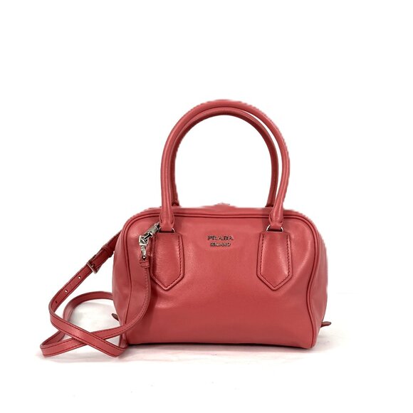 Prada Inside Bauletto Satchel Dusty Rose - Picture 1 of 16